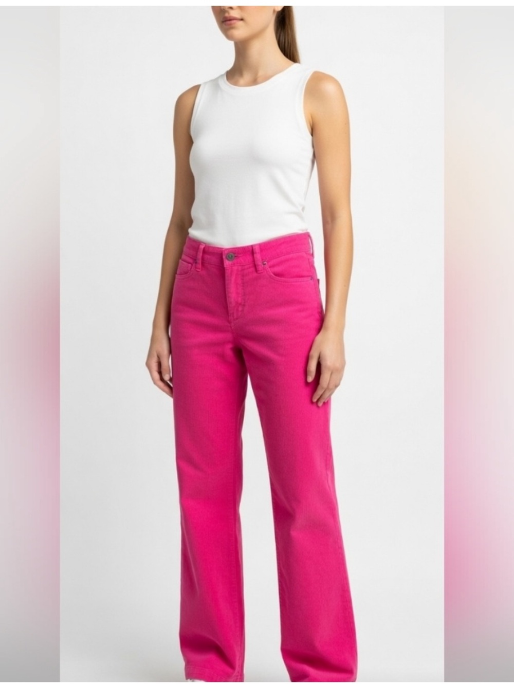 J.Crew hot pink matchstick corduroy pants 28R